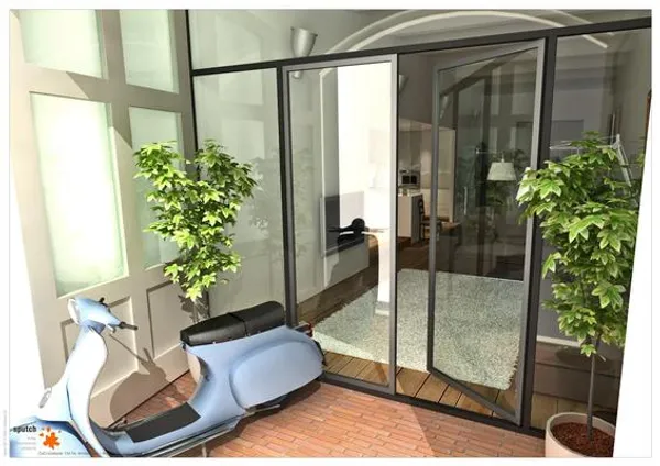 3D tuin glazendeur